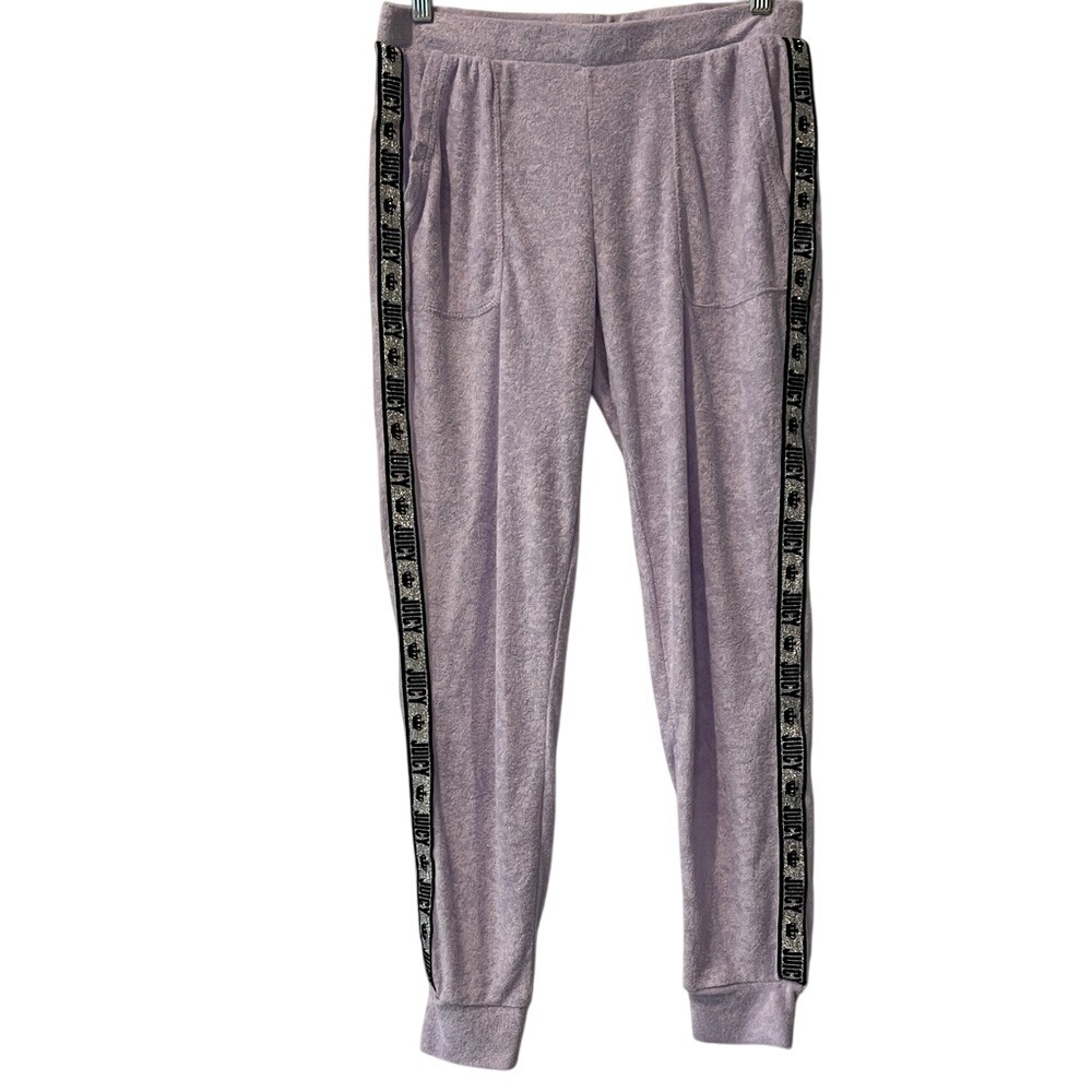 Juicy by Juicy Couture‎ Lavender Purple Terry Y2K Jogger Pants Small